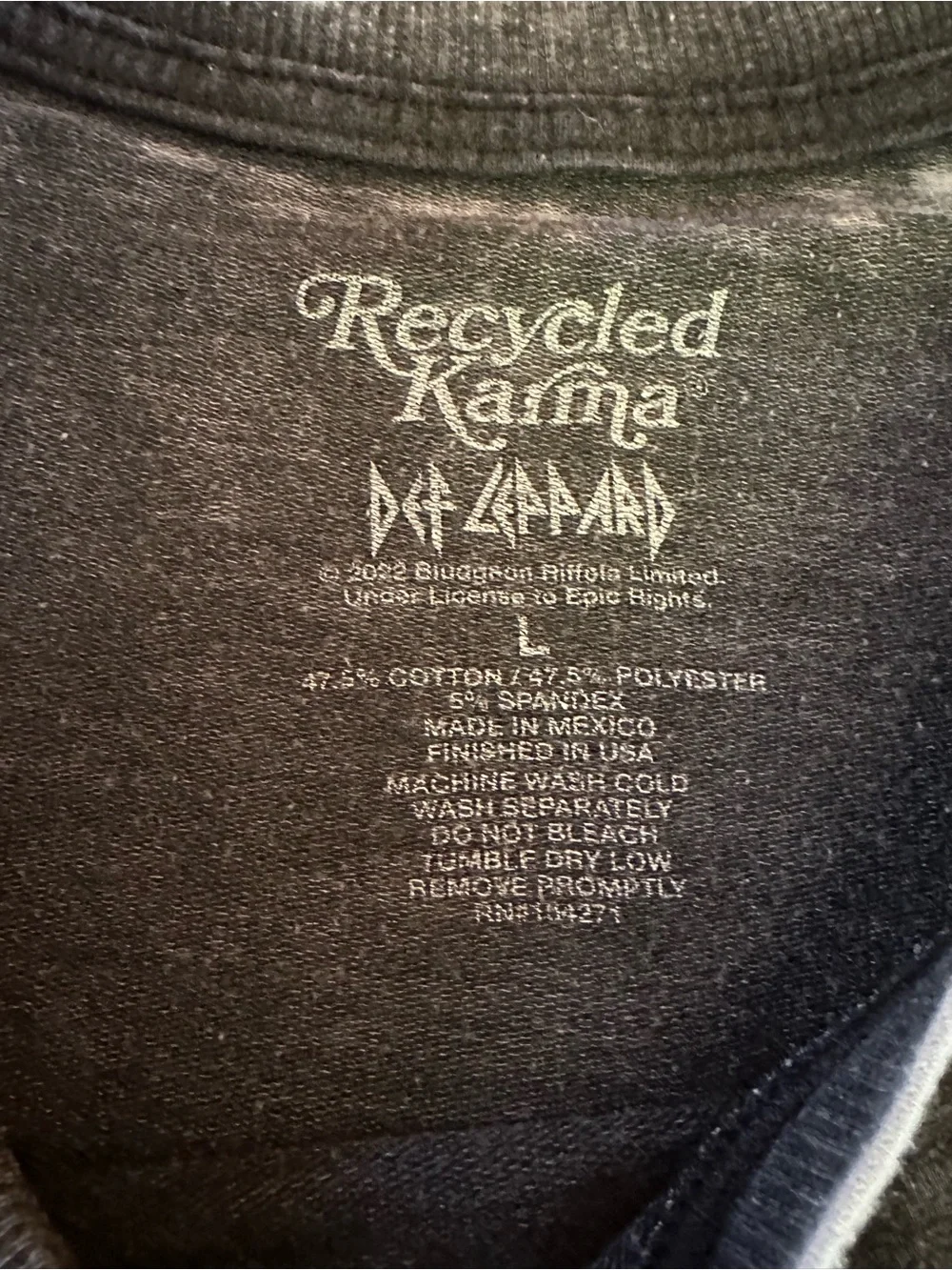 Def Leppard World Tour 1987 Acid Wash Oversized Sweatshirt Leopard Graphic L - Picture 5 of 6